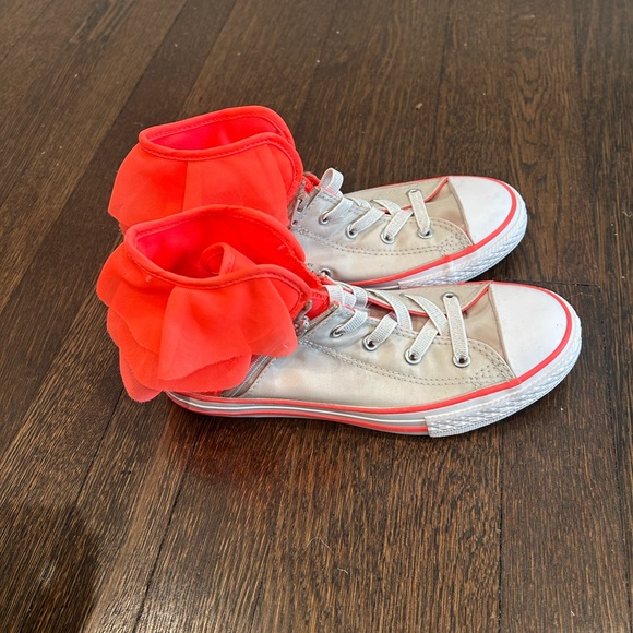 NWOB Converse Chuck Taylor All Star Block Party Tulle Sneakers Kids size 3Y - Picture 4 of 6